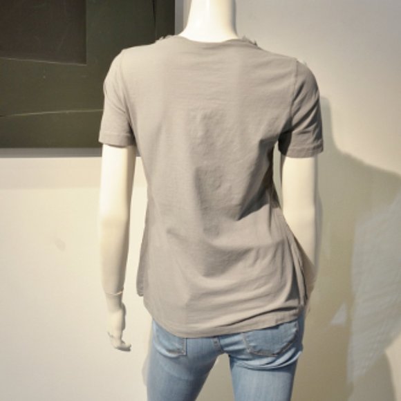 Fringey Detail Cotton/Linen Slipover Top - Picture 7 of 8